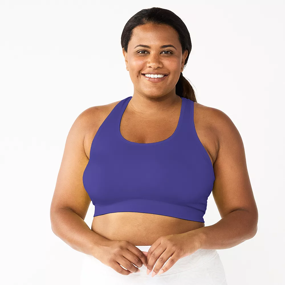 Plus Size Tek GearĀ® Seamless Low-Impact Sports Bra - Image 16