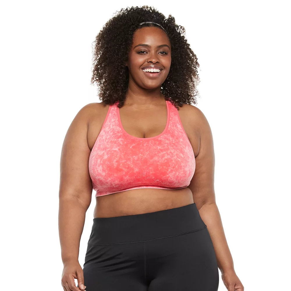 Plus Size Tek GearĀ® Seamless Low-Impact Sports Bra - Image 20