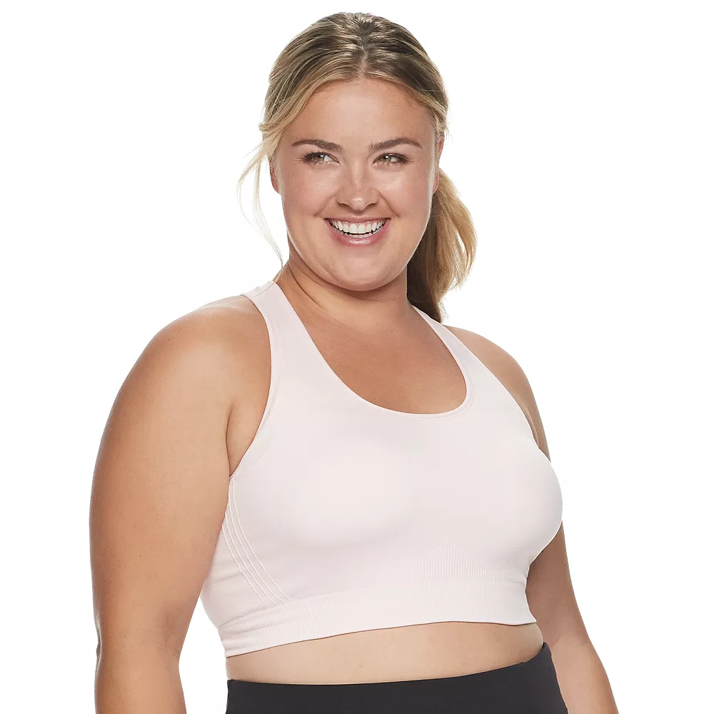 Plus Size Tek GearĀ® Seamless Low-Impact Sports Bra - Image 3