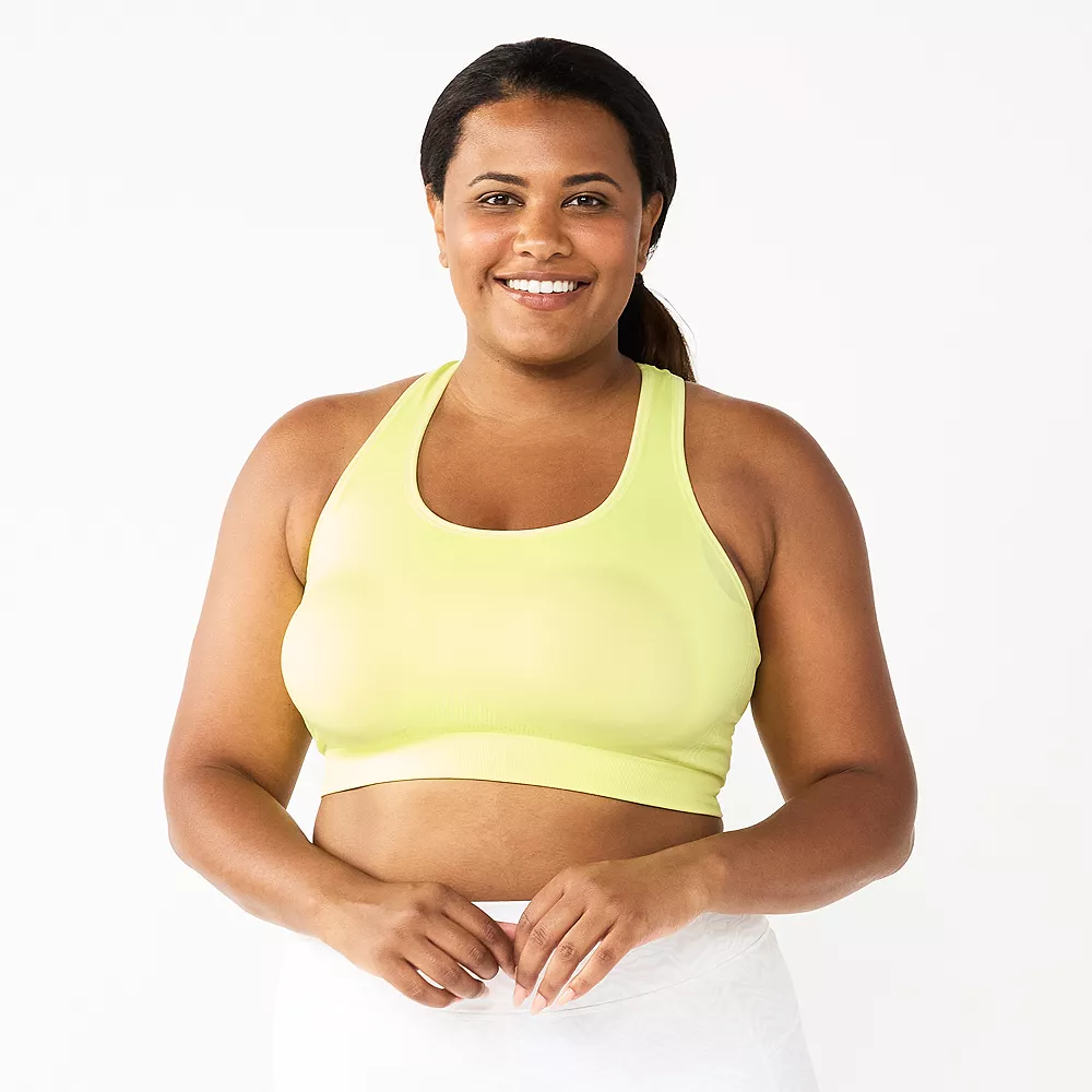 Plus Size Tek GearĀ® Seamless Low-Impact Sports Bra - Image 18