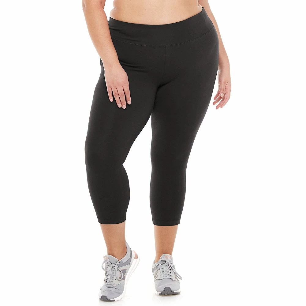 Plus Size Tek GearĀ® Essential High-Waisted Capri Leggings