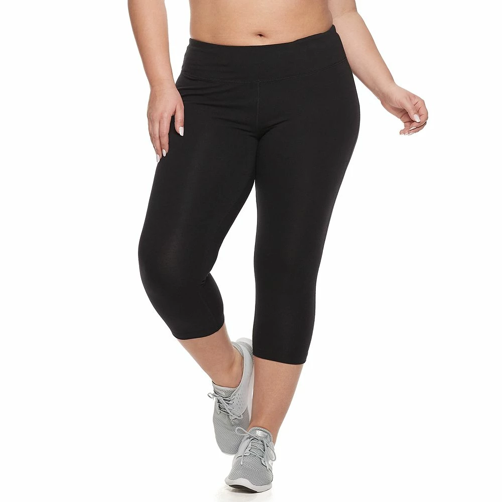 Plus Size Tek GearĀ® Essential High-Waisted Capri Leggings - Image 11