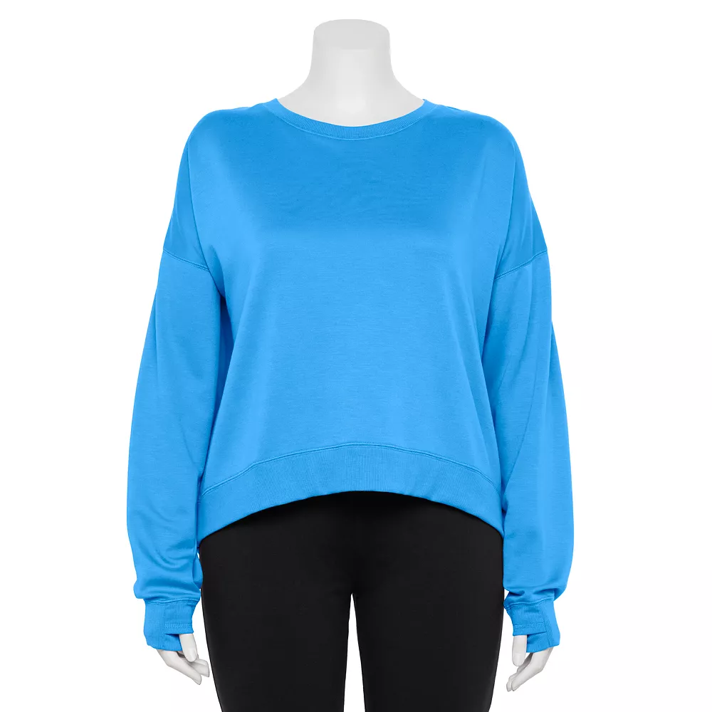 Plus Size Tek GearĀ® Crewneck Fleece Sweatshirt - Image 2