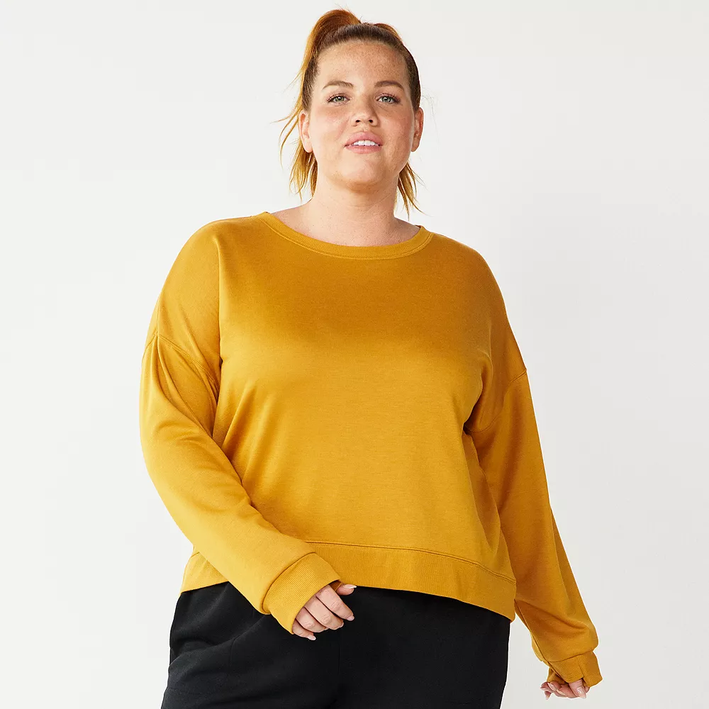 Plus Size Tek GearĀ® Crewneck Fleece Sweatshirt - Image 5