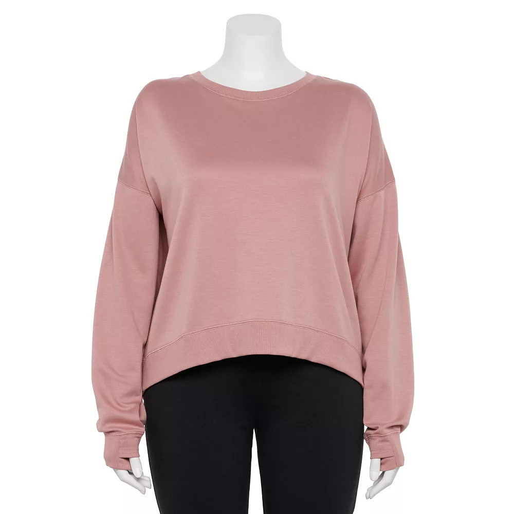 Plus Size Tek GearĀ® Crewneck Fleece Sweatshirt - Image 3