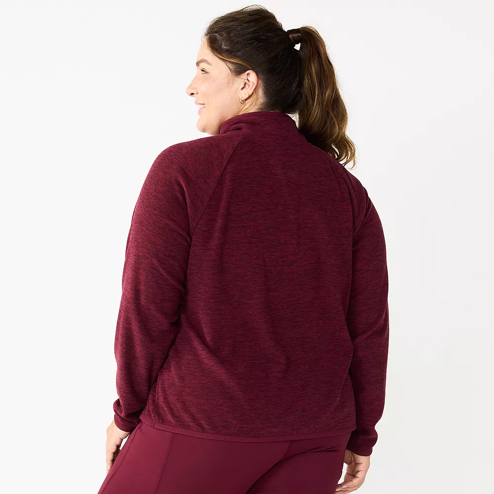 Plus Size Tek GearĀ® Microfleece Quarter-Zip Top - Image 5