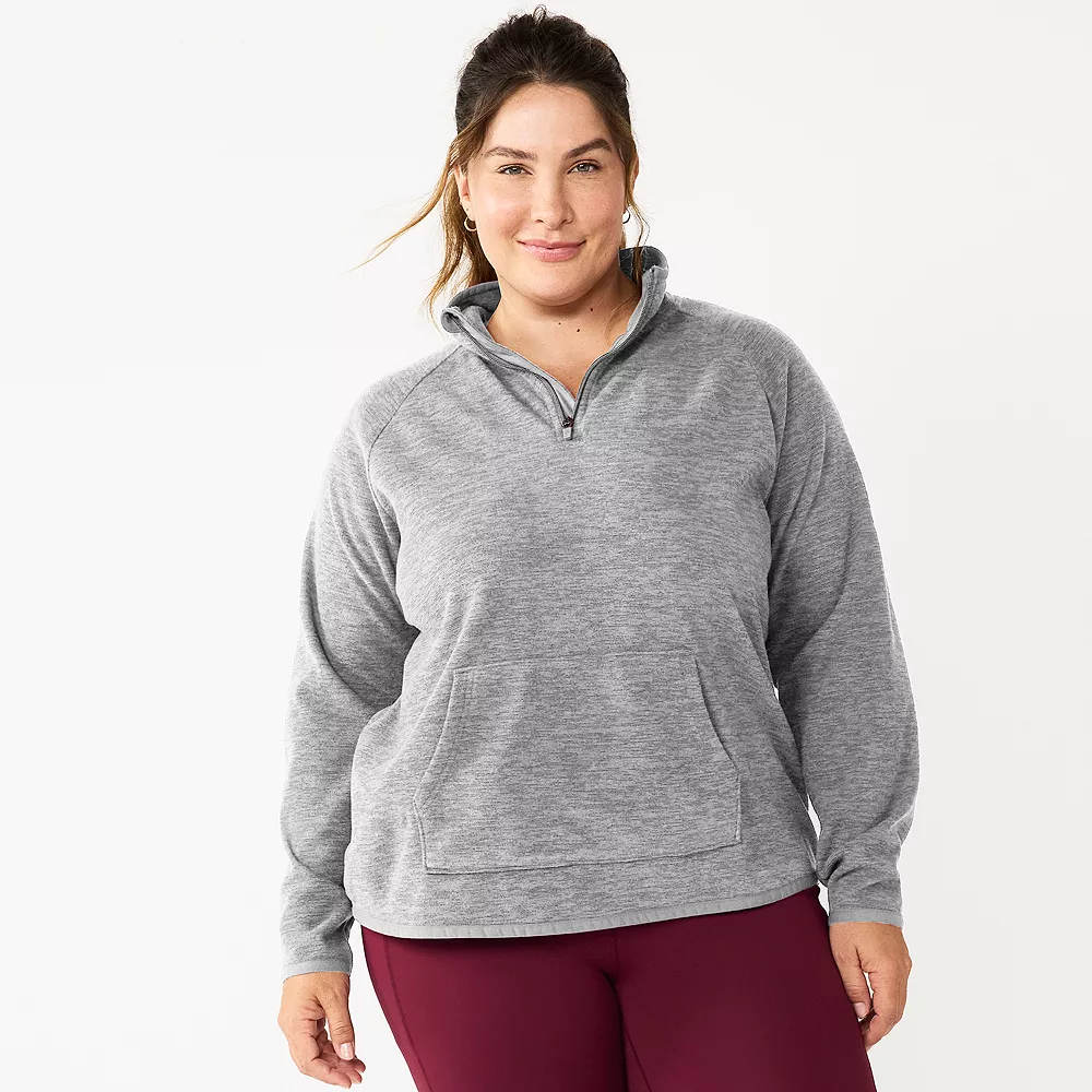 Plus Size Tek GearĀ® Microfleece Quarter-Zip Top - Image 4