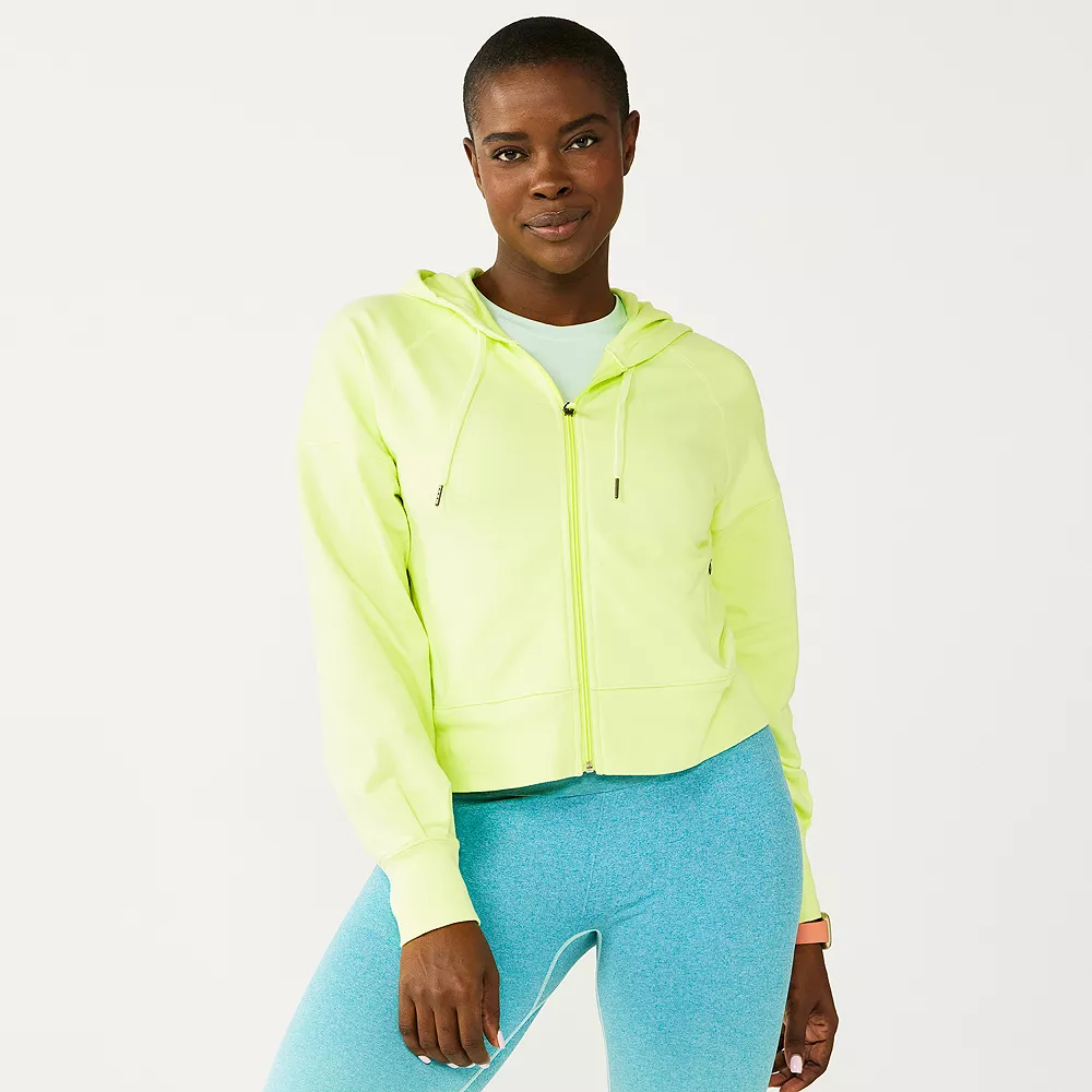 Women's Tek GearĀ® French Terry Crop Zip-Up Jacket - Image 3
